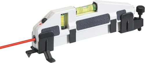 Laserliner HandyLaser Compact, Universal Laserwasserwaage | Präzises Neigungsausrichten, Integrierter Punktlaser, Federclips, LED-Laserindikator