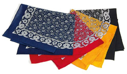 modAS Vierecktuch, 54x54cm, Paisley, Paisley blau