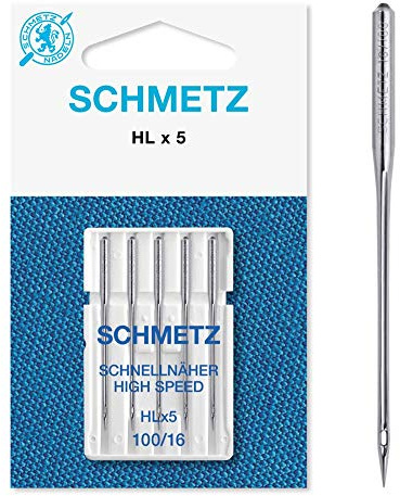 SCHMETZ HLX5 High Speed Profi-Quiltnadeln, kardiert, Größe 100/16