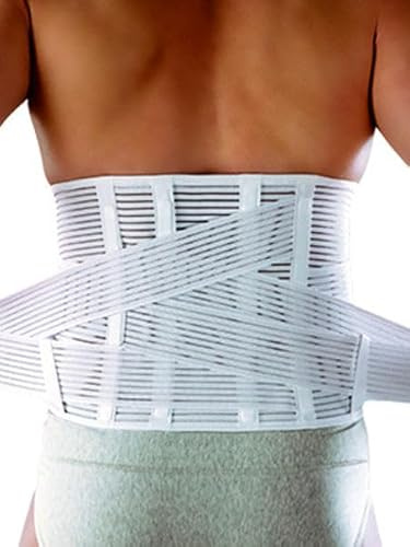 Bandage Dorso-lombaire Semi-rigide Blanc Art. 3040 Taille Extra Large 95-104 cm