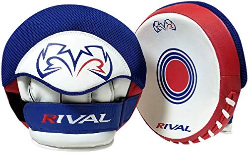 RIVAL Boxing RPM5 2.0 Parabolic Punch Mitts - Perfect for Precision and Combination Punching, 7 Diameter Striking Surface