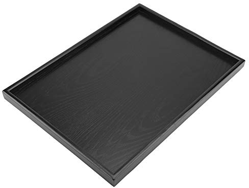 Raguso Serviertablett Black Classic Try Tea Try for Cafe Dishs Try (40 x 30 cm)