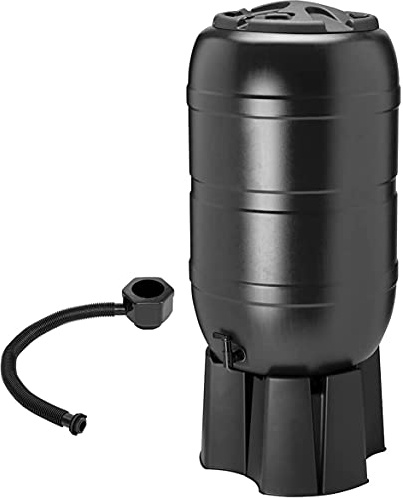 Wonderman Tools 210 Litre Garden Water Butt Set Including Tap with Filling Stand and Filler Kit 210L