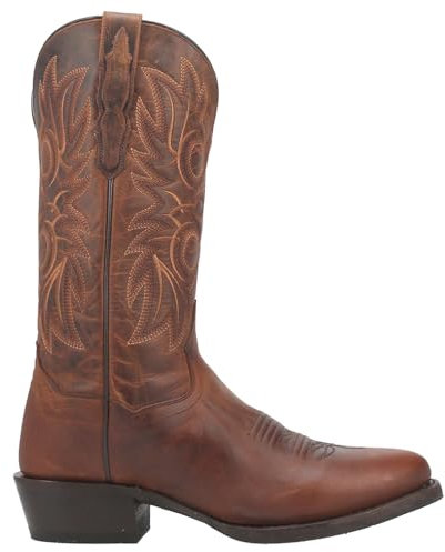 Dan Post Mens Cottonwood Embroidered Round Toe Casual Boots Mid Calf - Brown - Size 10 D