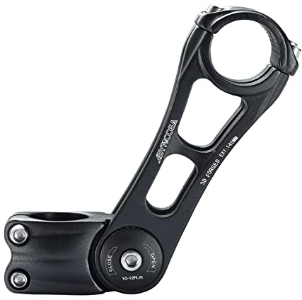 Bynccea Bike Adjustable Stem 31.8 90mm/110mm/145mm, 0-70 Degrees Aluminum Alloy Adjustable Bicycle Handlebar Stem for Mountain Bike, Road Bike, MTB, BMX, Cycling