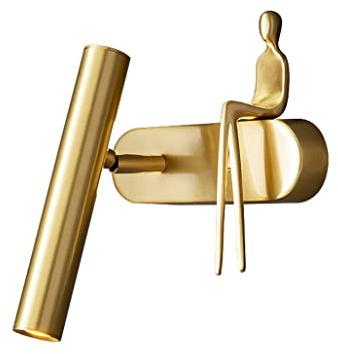 LED Modern Design Wandlampe Gold Messing Wohnzimmer Wandleuchte Verstellbar Schlafzimmerlampe Küchelampe Flurlampe Wandleselampe Warmweiß Kaltweiß Neutralweiß 3W Nicht Dimmbar (gold)