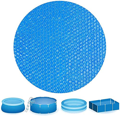 YURRO 8FT,Solar Pool Cover Round Oversized Heat Insulation Film,Dustproof&UV Protection Swimming Pool Cover,Easy Set Tarpaulin Cover for Home Outdoor