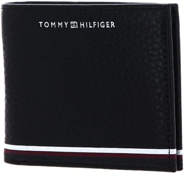 Tommy Hilfiger TH Central Mini Credit Card Billfold Wallet Black