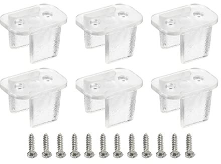 sourcing map 50 Stück wsserdichter LED-Lichtstreifenclips, Befestigungsklemmen, passend für 6 mm bis 7 mm Silikon LED-Lichtstreifenclips wsserdichter LED-Lichtstreifen, transparent