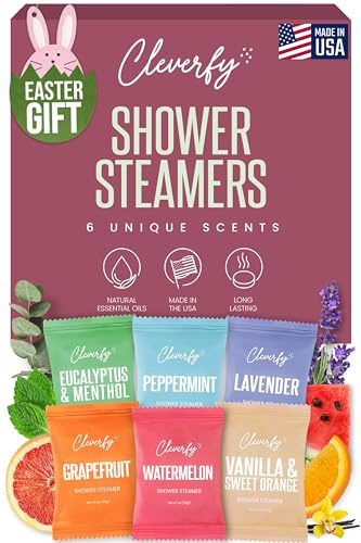 Cleverfy Shower Steamers Aromatherapy Gifts for Teen Girls, 6 Tablets