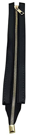 LUOFANG Pelle PU da 30 cm con Fori Cerniera in Metallo Accessori per Cerniere Hardware di Ricambio per Cerniera Fai-da-Te per Borsa da Cucito