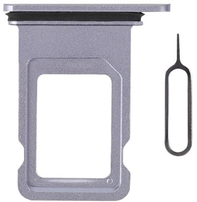 Risidamoy for iPhone 11 Purple SIM Card Slot Replacement Single SIM Version for iPhone11 Card Tray Holder Adapter with Waterproof Rubber Ring Repair Tool Fix Kit Needle Ejector for A2111 A2221 A2223