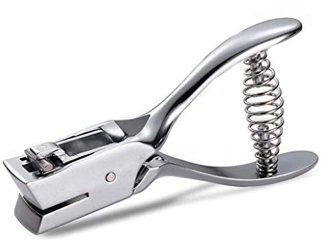 Pinza manuale per perforatrice ovale singola in metallo per scrapbooking