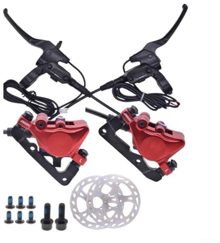 SPORTARC Elektrischer Tretroller, Power-Off-Bremse für E-Bike, hydraulische Scheibenbremse, RMotor, vordere und hintere Scheibe, geteilte Installation (Hinterradbremssatz)