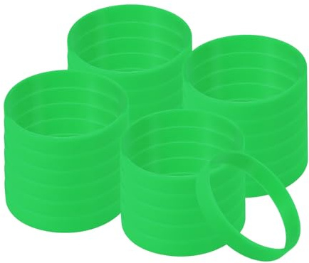 PATIKIL Pulseras de Silicona, Brazaletes de Goma, Bandas Deportivas Elásticas para Adultos y Adolescentes en Juegos de Equipos Deportivos
