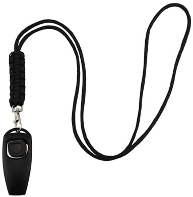 LUCKGONI Profi Hundetrainingsset mit Ultraschallpfeifen Clicker Gehorsamshilfe Effektive Bellkontrolle inkl. Umhängeband