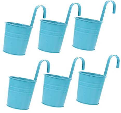 VINTORKY 6stücke Eisen-Eimer-übertopf Als Premium-blumenhalter Für Innen Und Außenbereich Mit Drainagelöchern Für Gute Entwässerung Und Belüftung Als Geschenk Für Weihnachten Thanksgiving