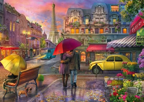 Schmidt 59713 Regenzauber in Paris Puzzle, 500 Teile