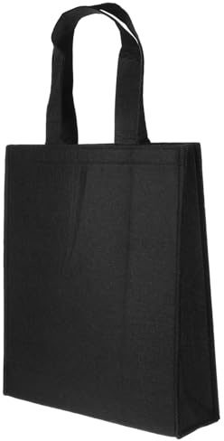 MAGICLULU Borsa in Feltro Nero Semplice ed Elegante, Riutilizzabile e Facile da Trasportare, la Spesa al Supermercato per L'organizzazione Domestica