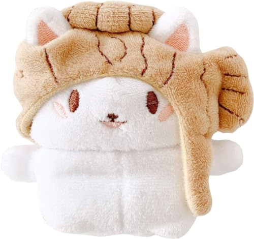 QoKcoahn Custodia in Morbido Peluche con Carattere Cartone Animato per AirPods 3, Custodia di 3ª Generazione, Cover in Silicone Morbido e Soffice 3D Kawaii con Portachiavi, Divertente e Carino per
