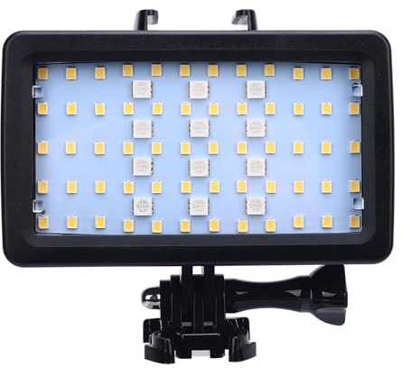 Éclairage vidéo étanche LED RVB Lumière vidéo 5000 à 6000 K Haute luminosité Lumière de photographie sous-marine Profondeur 40 m Matériau ABS Batterie 3000 mAh