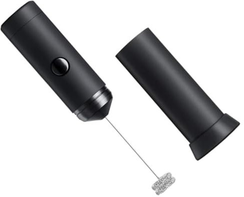 PAMINGONO Espumador De Leche Eléctrico Doméstico, Batidora De Mano, Utensilio De Cocina Eléctrico, Batidora De De Mano, Espumador De Leche Automático, De Mano, De, De