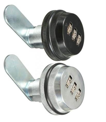 Metall-Schrankgriffschloss, Panel-Hebelriegel, Panel-Schrankschloss, Schloss for elektrisches Panel, industrielles Schrankschloss, 1 Stück(White H-20mm)