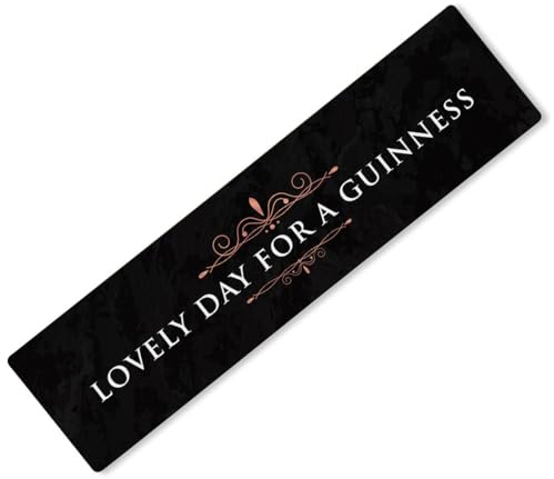 Tapis de bar imprimé Lovely Day For A Guinness - Idéal pour pub, café, maison, occasion 8