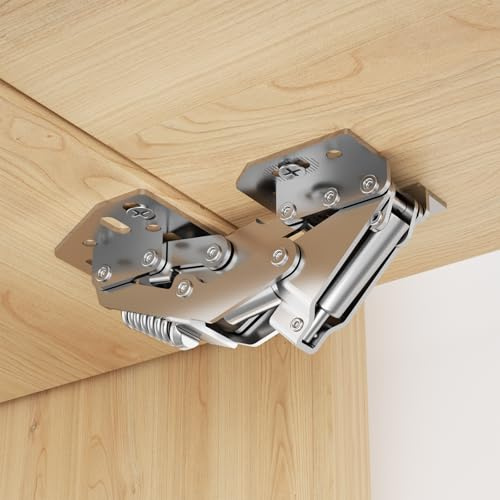 Furniware 4 piezas de bisagras Softclose de 90° para puertas de armario, bisagra para armario, sin necesidad de pretaladro, bisagra para muebles, bisagra para guardarropa, puertas de armario de cocina