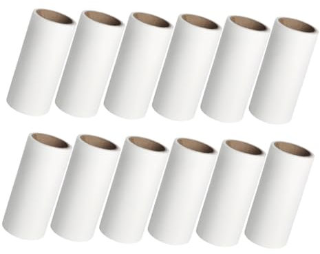 HOLIDYOYO 16pcs Lint Roller Refills for Dog Cat Hair Removal Brush Roller Pet Hair Remover Easy to Carry
