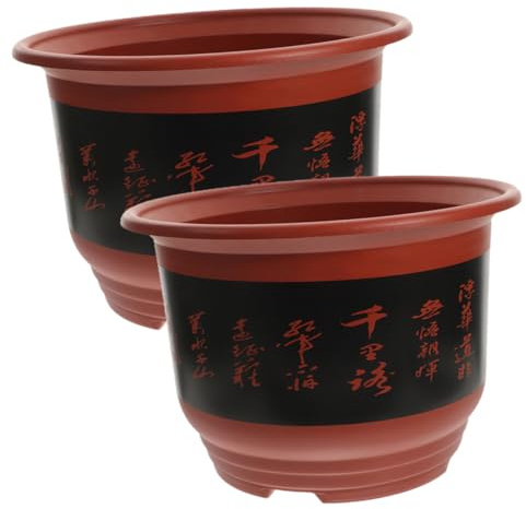 LIOOBO 2piezas Macetas para Plantas De Interior y Exterior para Orquídeas Jardinera Plástica