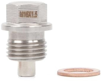 QUXVUIS Pernos de drenaje de aceite coche acero inoxidable Universal vehículo camión reemplazo automóvil reparación actualización repuestos Accesorios, M16x1.5