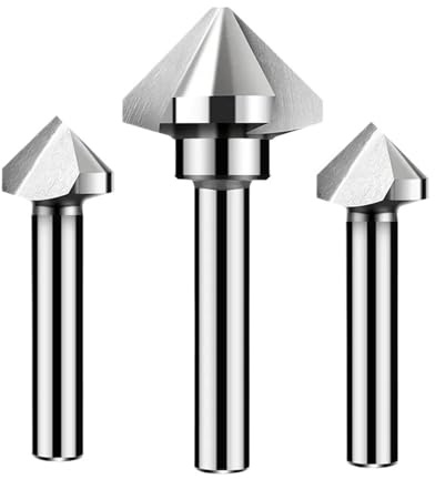1 st fasfräs 4,5-50 mm 1 skär 3 90° TiCN-belagd kobolt HSS-borr Trä Metall Hål Försänkare(40XD12X92,1 Flute)