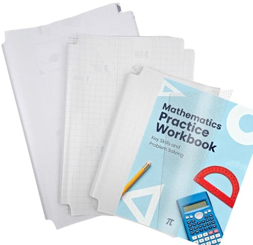 30 Blatt Buchumschlag, A4K/25K/16K Buchschutzfolie, Buchfolie Selbstklebend transparent, Umschlag Durchsichtig, Durchsichtig Buchschoner für Büchern, Heften, Schulbüchern und Notizbüchern