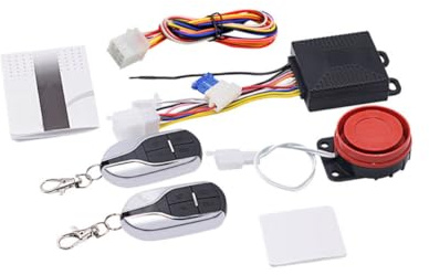 BETOOKY Sistema de Alarma para Motocicleta Bocina Electrónica y Entrada sin Llave, Seguridad Antirrobo Resistente de Plástico y Metal para Motorbike