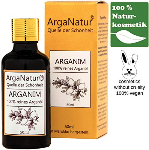 ArgaNatur Arganim Arganöl Kosmetik für Haut und Haar 50 ml Tropfer