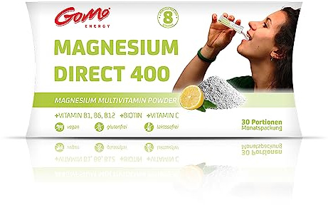 Magnesium + Vitamine – 3000mg Magnesiumcitrat, 400mg elementares Magnesium + 8 hochdosierte Vitamine. 1 Portion täglich direkt & schnell. Laborgeprüft.