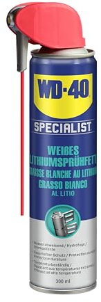 WD-40 Specialist Weißes Lithiumsprühfett Smart Straw 300ml – Dickflüssiges Schmierfett für Metall-auf-Metall-Verbindungen, hohe Druckbelastung, ideal für Getriebe, Lager & bewegliche Teile im Fahrzeug