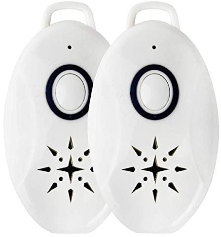 Timcome Repellente ultrasonico – Anti zanzare, portatile USB elettronico antiparassitario anti insetti, repellente per topi, conchiglie, formiche roditori per esterni, interni, 2 pezzi