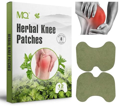 MQ Pain Relief Patches, Knee Pain Relief Plasters, Knee Pain Paste Wormwood Sticker,12PCS Pain Relieving for Neck/Knee/Muscles Joints Pain