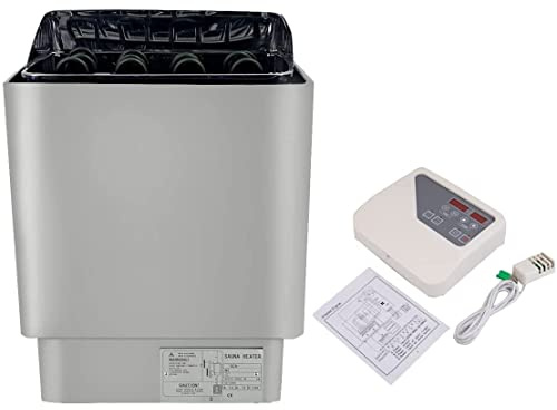 Calentador De Sauna, Calentador De Sauna Con Dispositivo De Control Externo Para Cabina 2-13 M³ Sauna Seca, Horno De Sauna Eléctrica, Pantalla LCD Sauna Calentador, 3-9 Kw 220 V Sauna Set,4.5KW