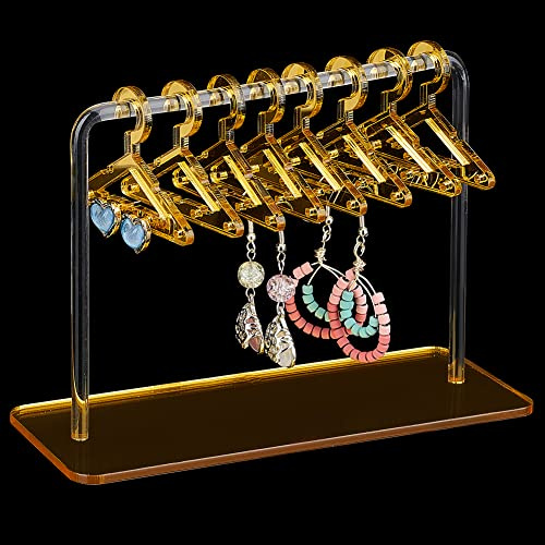 PandaHall Ohrringhalterständer Tuch Pferd Form Schmuck Anzeigen Gold Baumeln Ohrring Hängender Organisator Acrylohrstecker Präsentationsständer Für Einzelhandels Show Persönliche Ausstellung
