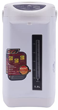750W Heißwasserspender,4 L Thermopot Wasserspender, Edelstahl Wasserkocher Dispender für Büro Hause (Schwarz)