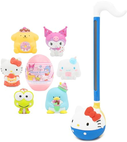 Otamatone Hello Kitty + Sanrio Capsule Squishy Toy 1 Piece Bundle