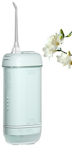 Portable Dental Irrigator, Dental Water Flosser, Professional Oral Water Flosser, 180ml Dental Oral Irrigator, IPX7 Waterproof / 4 Modes，Suitable for Travel and Home ( Color : Gray , Size : 7*5*14cm )
