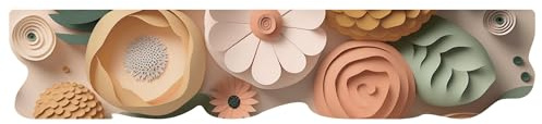 emmevi Le Forme Fiori Tappeto Cucina Sagomato Gomma Moderna Colorato Antiscivolo Stampa Digitale 50x240 cm