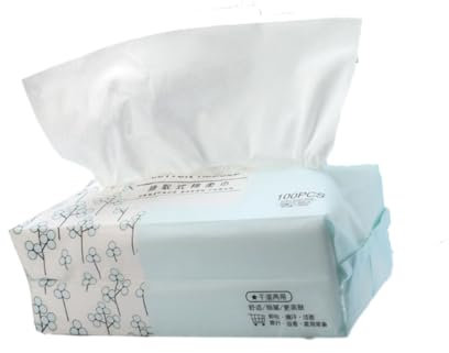 Healeved 100stücke Einmal-waschlappen Aus Baumwolle Tragbare Gesichtstücher Für Make-up-entfernung Sanft Und Hautfreundlich Geeignet Für Hauttypen