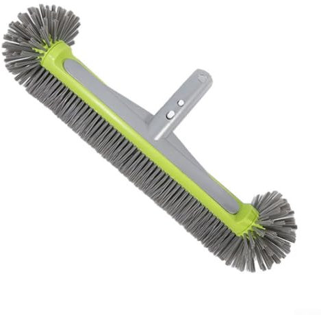 Tête de brosse de piscine, tête de brosse de nettoyage conçue pour nettoyer les murs creusés au-dessus des carreaux, marches, sols, baignoires