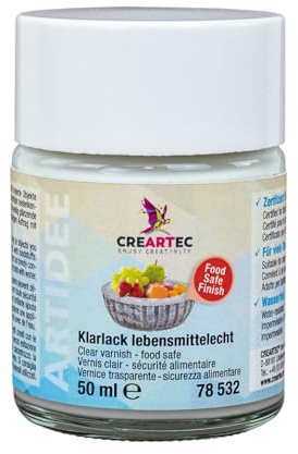 NEU Klarlack lebensmittelecht, zertifizierte Oberflächenversiegelung, 50 ml