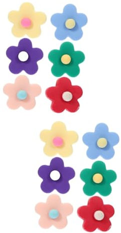 SOLUSTRE 12stücke Teiliges Auto Luftausströmer Duftclip Mit Blumen-design Kreative Aromatherapie Clips Für Auto-innenraum Dekoration Zur Auswahl